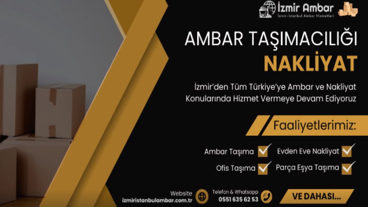 İzmir Ambar Hizmetleri ile Güvenli ve Hızlı Taşımacılık