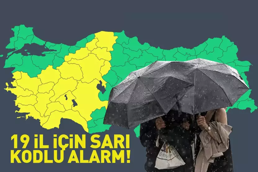 Gaziantep İçin Kritik Uyarı! Meteoroloji 19 İlde Sarı Kodlu Alarm Verdi: Kuvvetli Sağanak ve Rüzgar Kapıda
