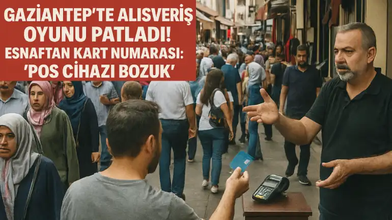 Gaziantep'te Alışverişte Kart Krizi! Esnafların Büyük Oyunu: 'Pos Cihazı Bozuk