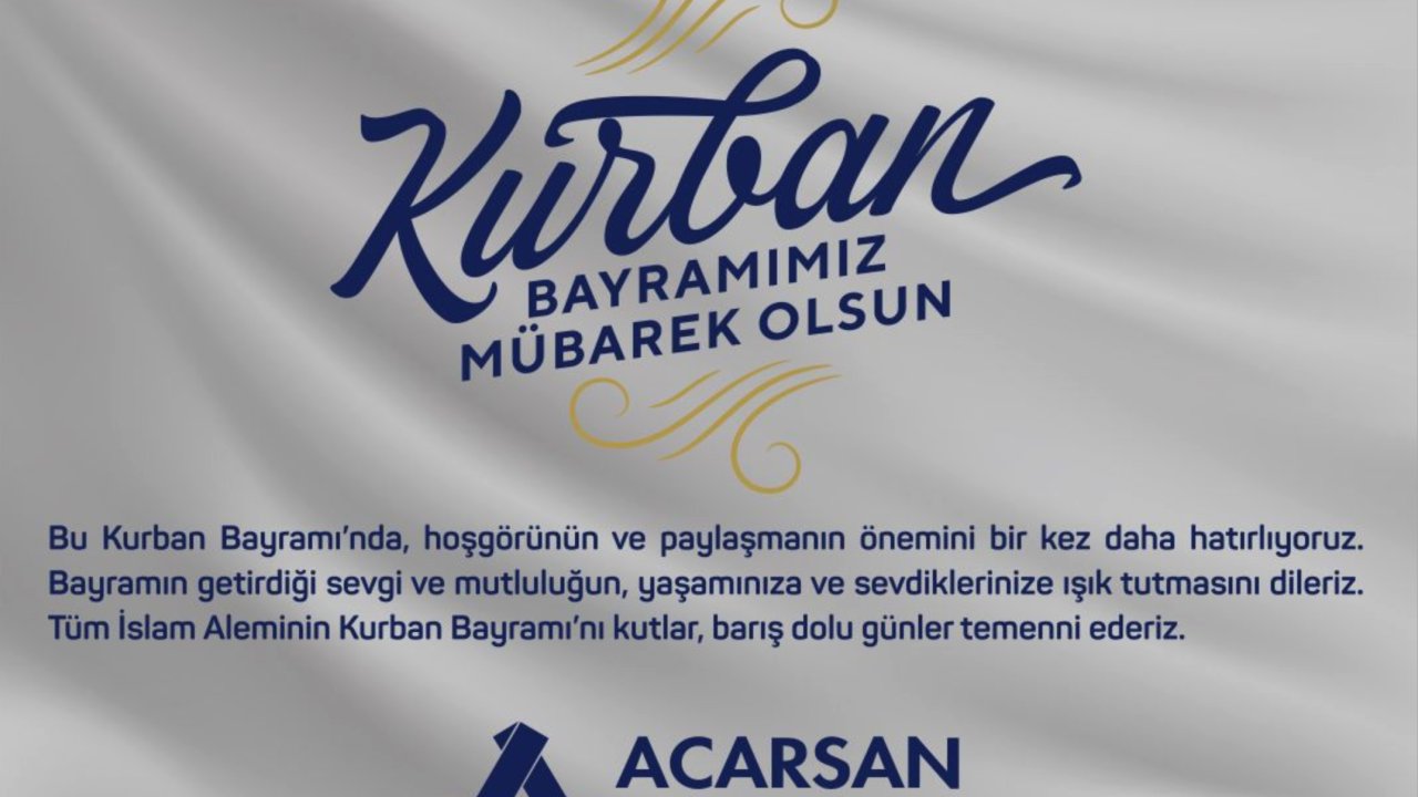 Acarsan Bayram Tebriği