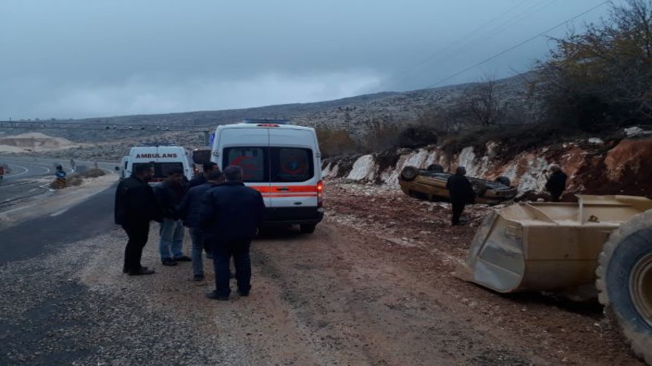 Adıyaman'da otomobil takla attı: 3 Yaralı