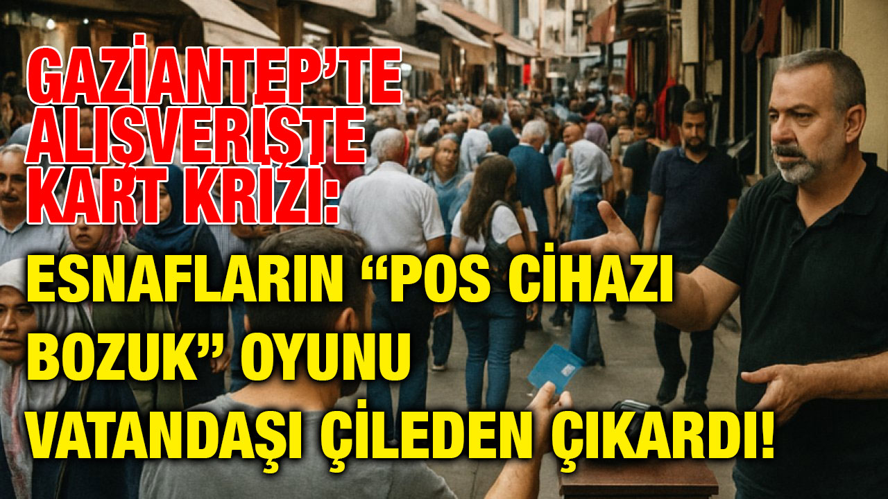 Gaziantep’te Bayram Öncesi Alışverişte Kart Krizi: Esnafların “Pos Cihazı Bozuk” Oyunu Vatandaşı Çileden Çıkardı!