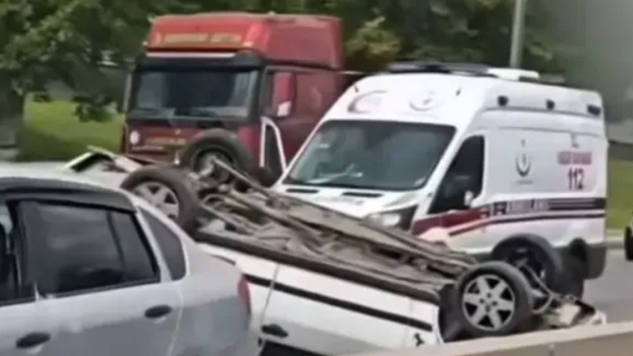 Gaziantep’te Can Pazarı! İpek Yolu’nda Otomobil Takla Attı!