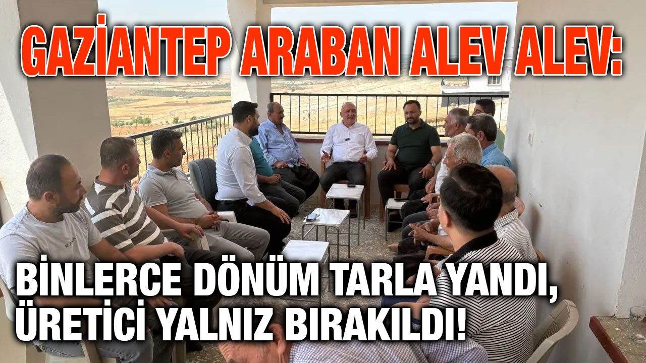 Gaziantep Araban Alev Alev: Binlerce Dönüm Tarla Yandı, Üretici Yalnız Bırakıldı!