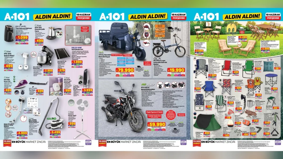 Gaziantep’te A101’den Büyük Fırsat: 19 Haziran’da Motosiklet ve Elektrikli Bisiklet Satışı Başlıyor!