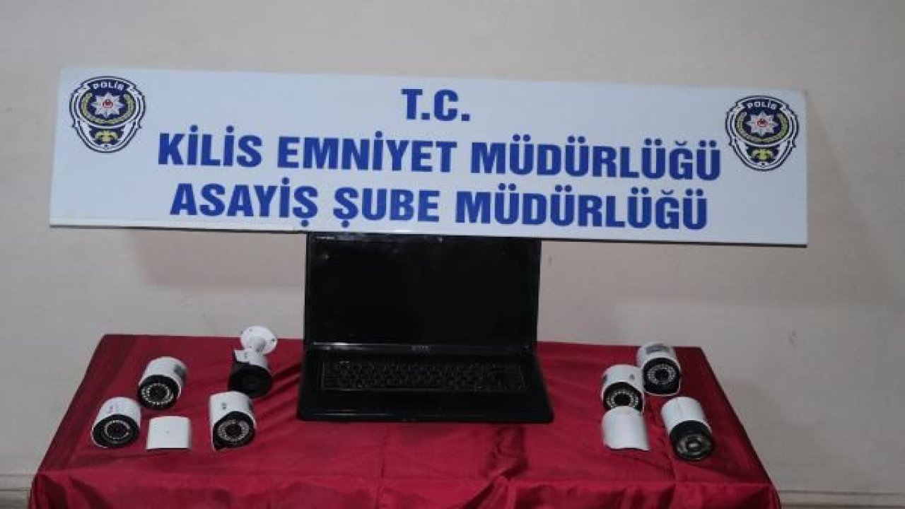 Güvenlik kamerası hırsızları, güvenlik kamerasından yakalandı