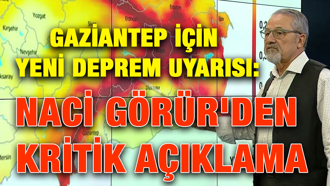 Gaziantep İçin Yeni Deprem Uyarısı: Naci Görür'den Kritik Açıklama