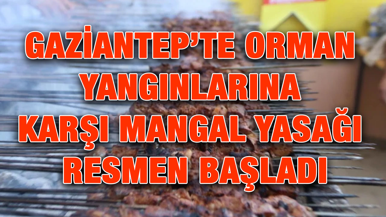 Gaziantep’te Orman Yangınlarına Karşı Mangal Yasağı Resmen Başladı
