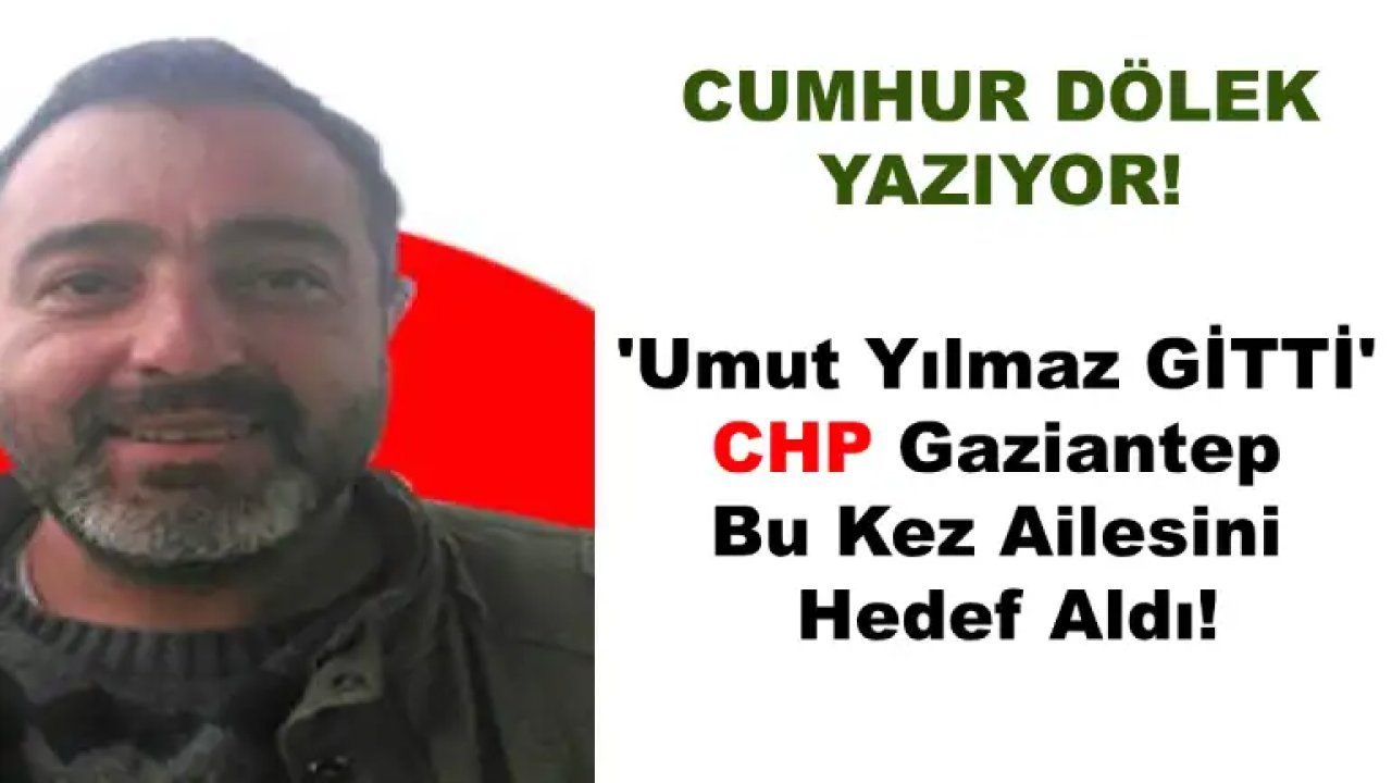 Umut Yılmaz'a CHP'den Büyük Ayıp: 'İhraç Listesi mi, Aile Defteri mi?