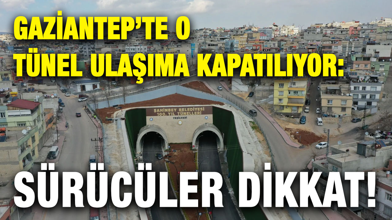 Gaziante Şahinbeyde 100. Yıl Tüneli Kapandı
