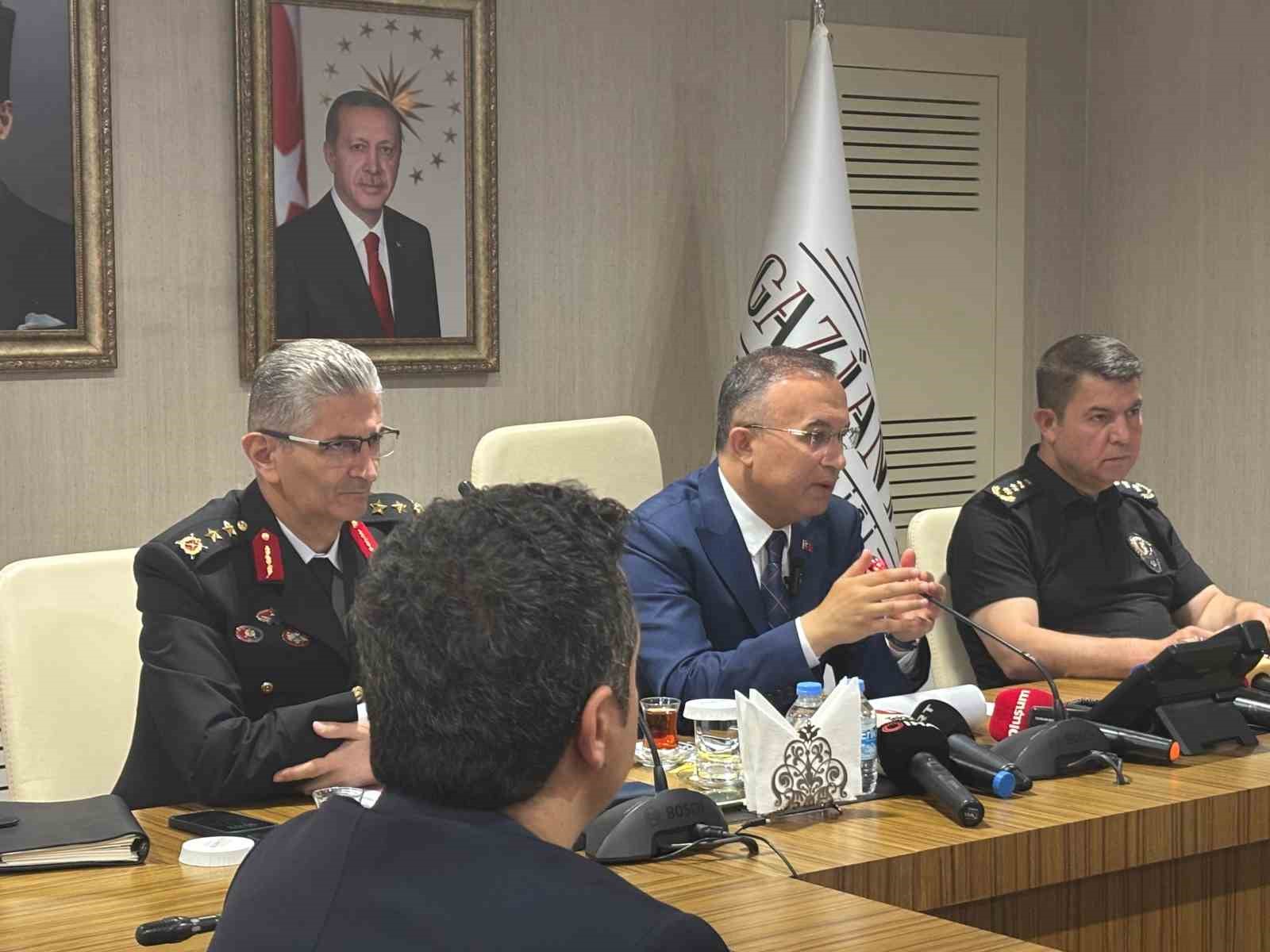 Gaziantep 2025 yılı 6 aylık asayiş raporunu Vali Çeber açıkladı