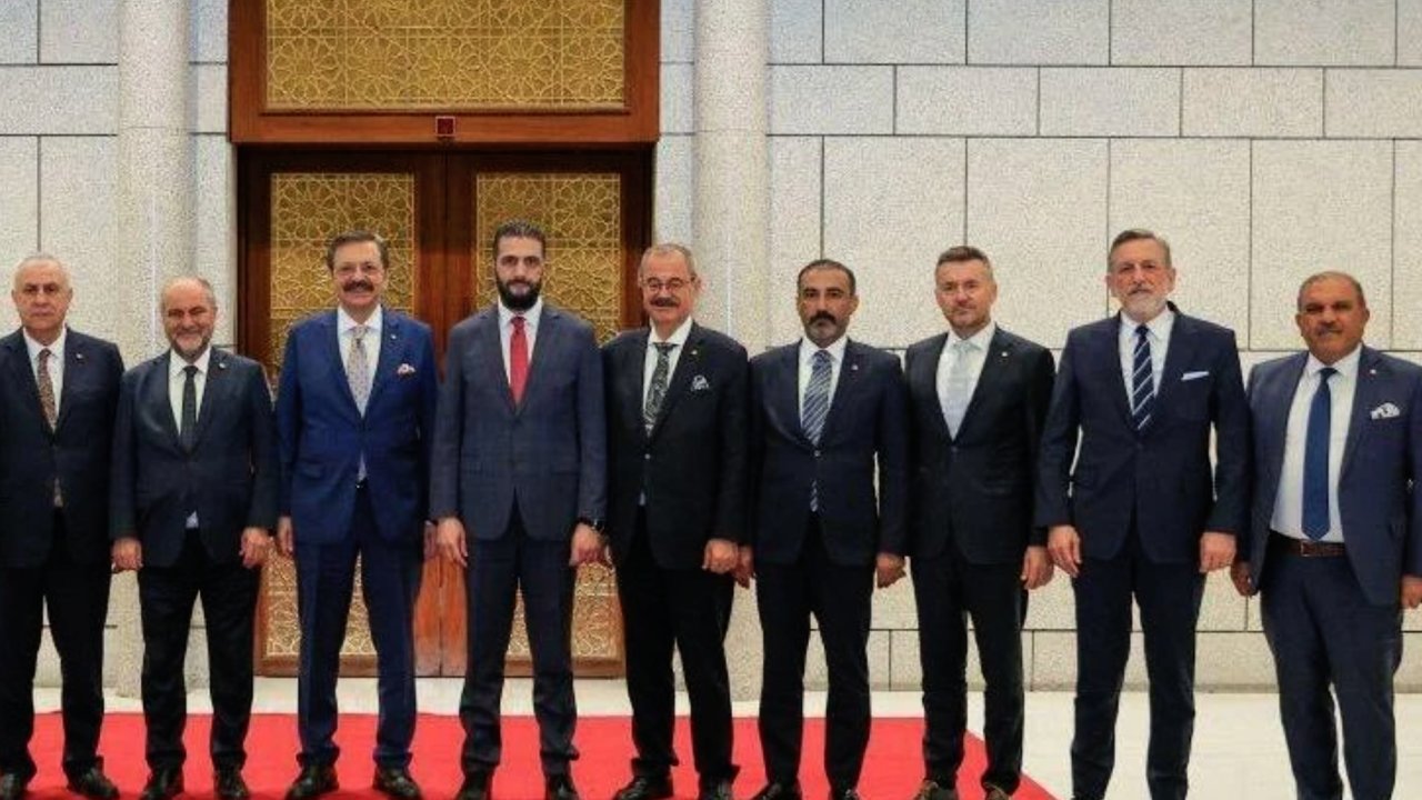 TOBB Heyeti Şam’da: Konukoğlu ve Yıldırım Cumhurbaşkanı Şara ile Görüştü