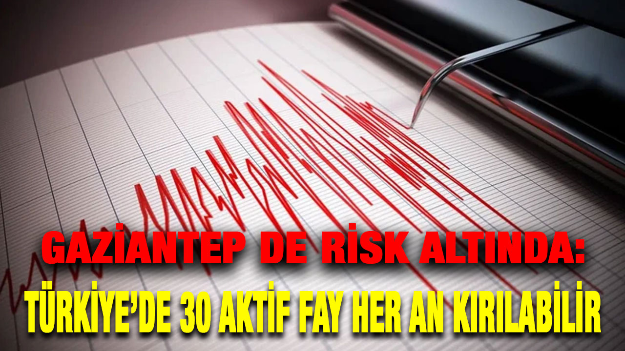 Gaziantep de risk altında: Türkiye’de 30 aktif fay her an kırılabilir