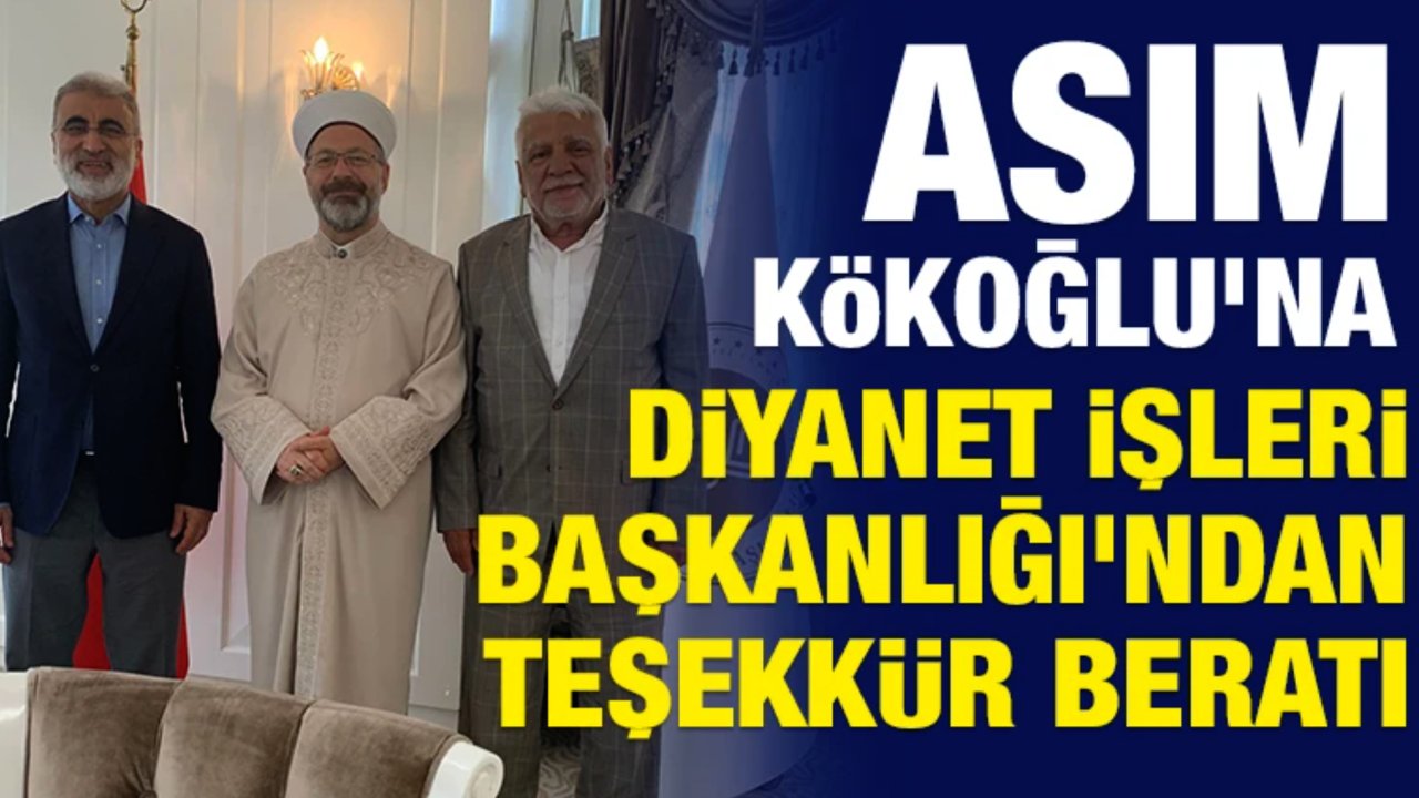 Gaziantep'in Hayırsever İş İnsanına Başkan Erbaş’tan Berat Takdimi