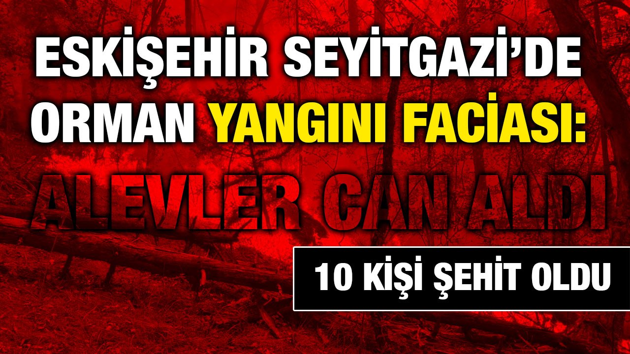 Eskişehir Seyitgazi’de Orman Yangını Faciası: 10 Kişi Şehit Oldu