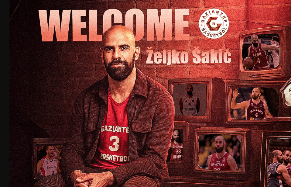 Gaziantep Basketbol, Zeljko Sakic'i renklerine bağladı