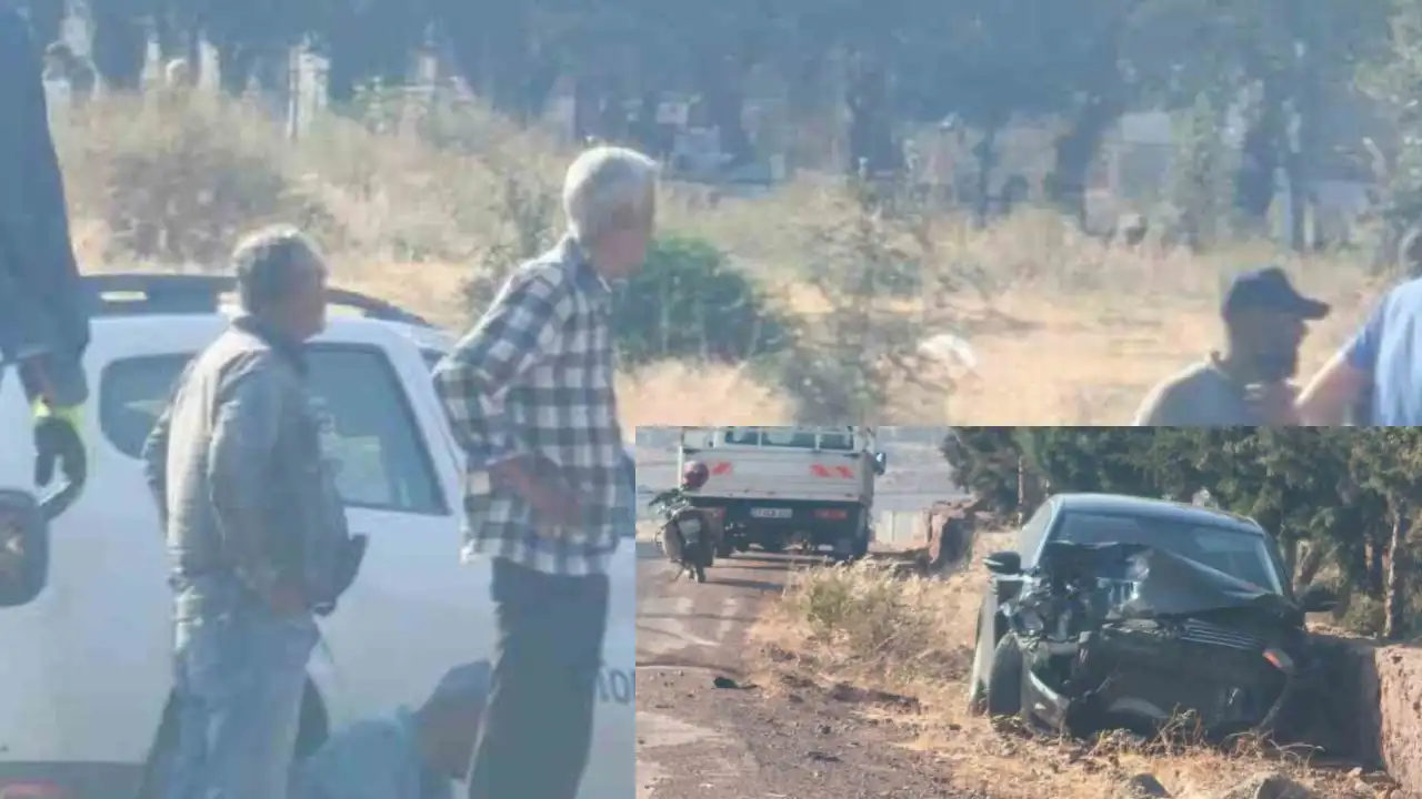 Gaziantep’te iki otomobil burun buruna çarpıştı! 4 yaralı