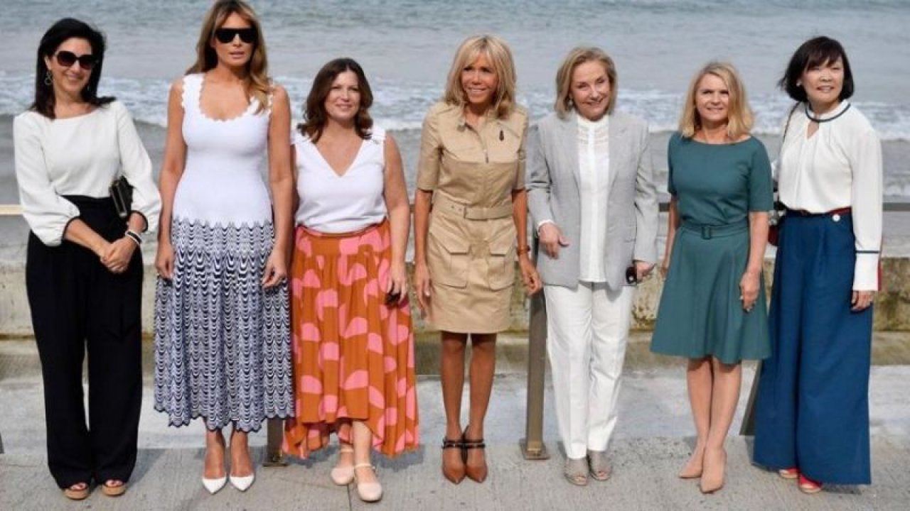G7 Zirvesi'ne First Lady'lerin rüküşlüğü damga vurdu