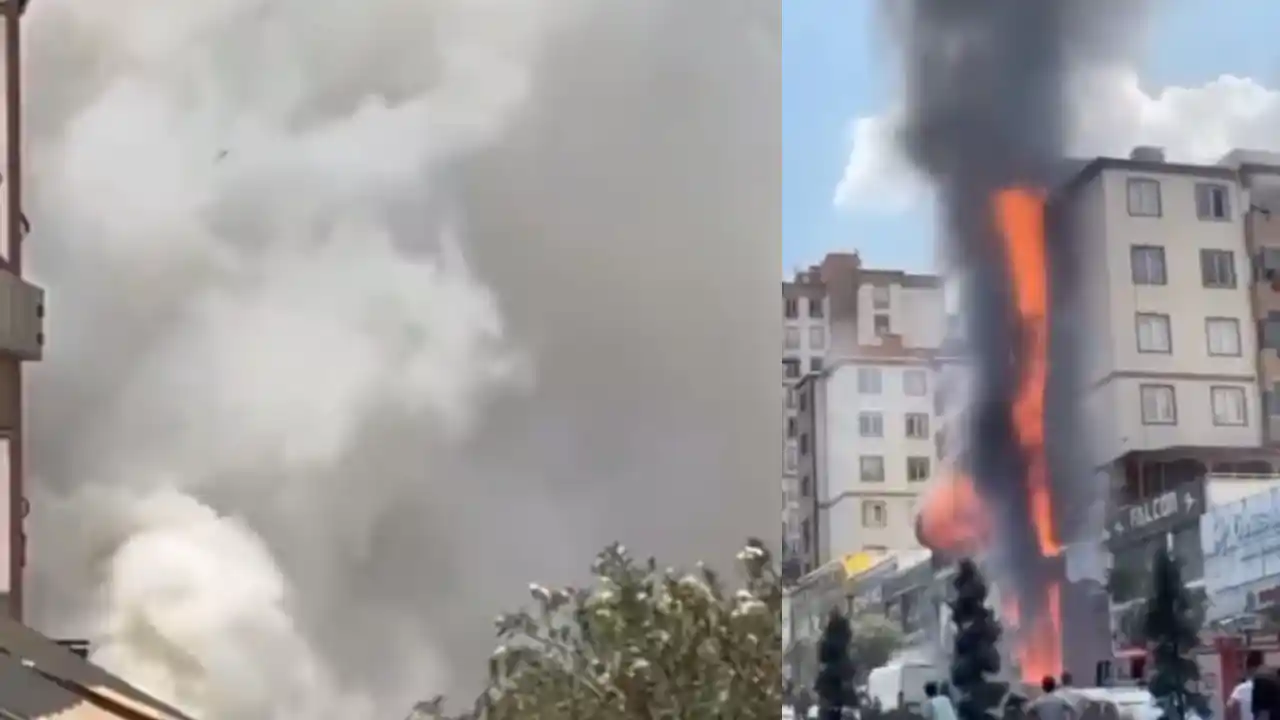 Gaziantep’te Gelinlikçide Yangın Dehşeti! Alevler 6 Katlı Binayı Sardı