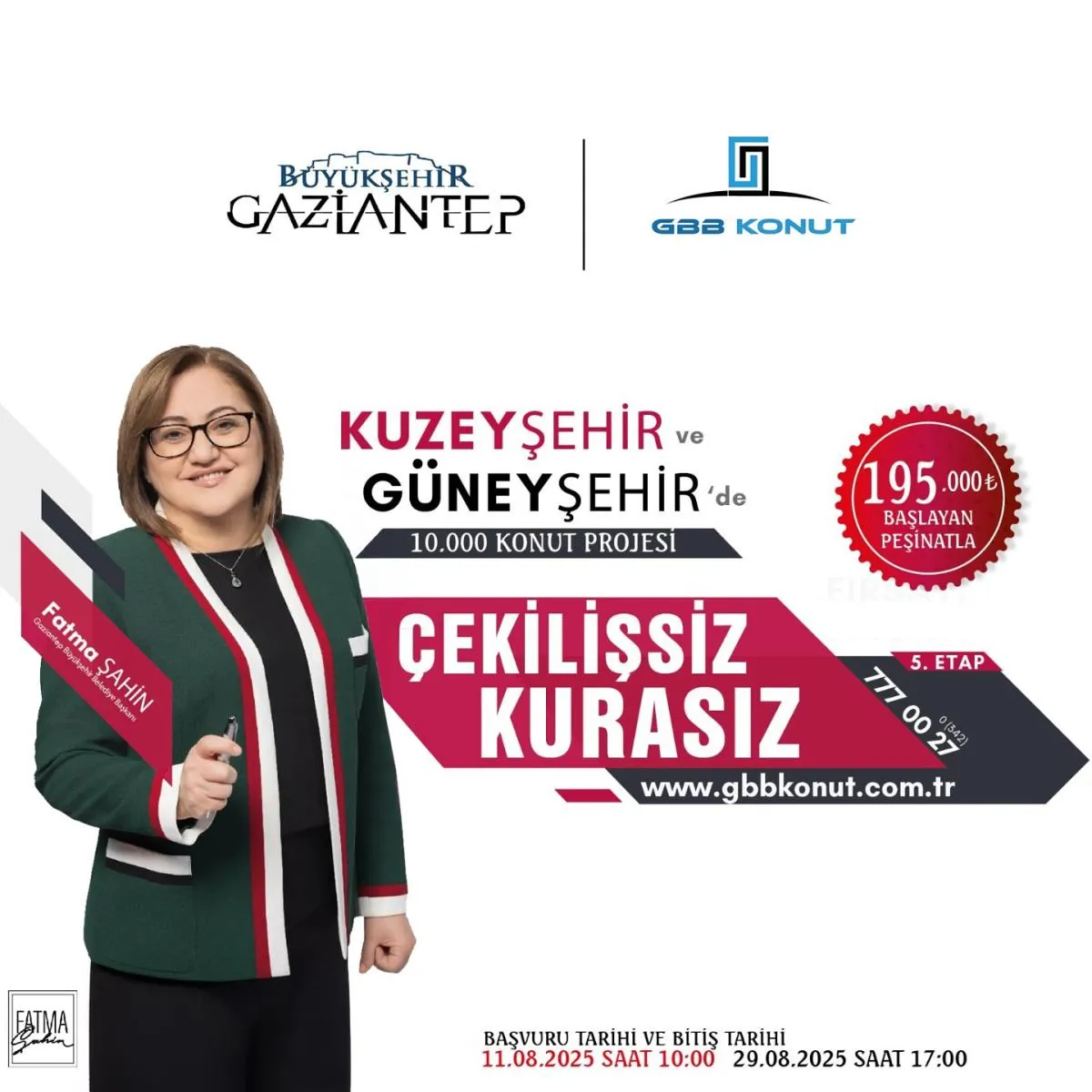 Gaziantep’te 10 Bin Konutluk Dev Proje Başladı