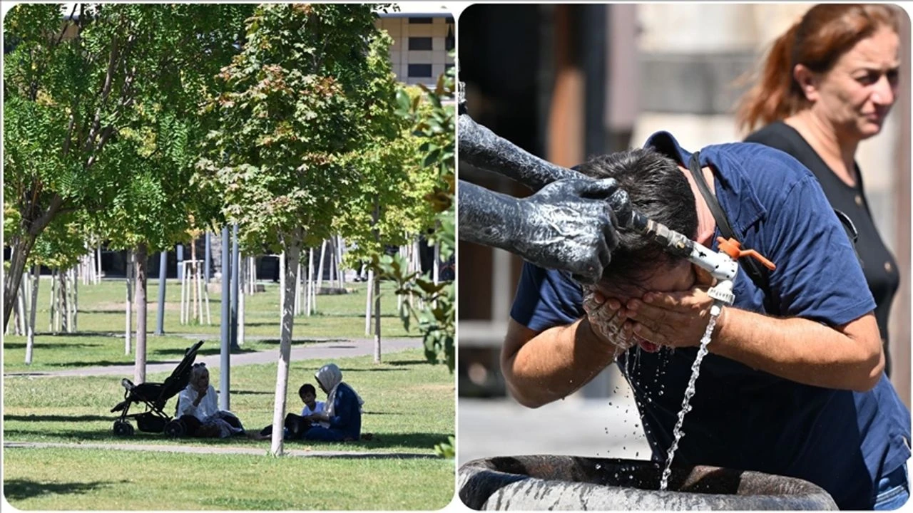 Gaziantep’te Kavurucu Sıcaklar: Vatandaşlar Serinleme Yöntemi Arıyor