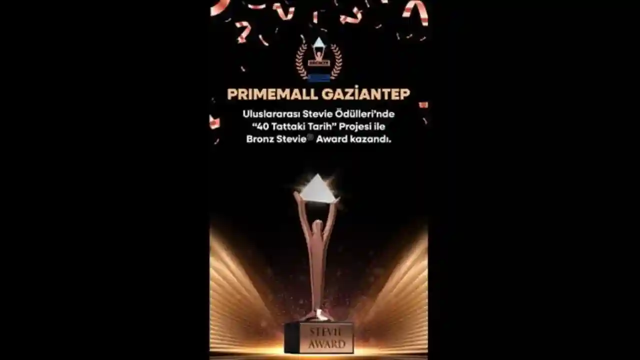 Gaziantep’in Gururu: Primemall Gaziantep’e Uluslararası Ödül!