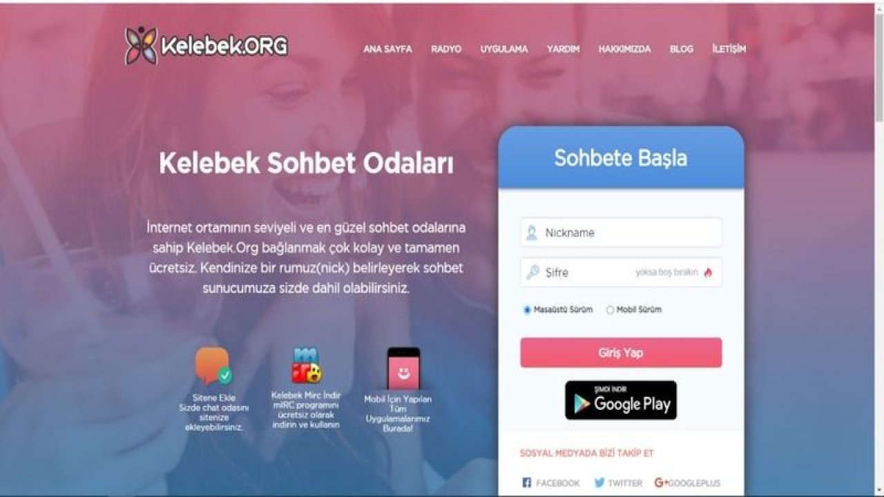 Kelebek Chat ile Yeni Arkadaşlar Edinin