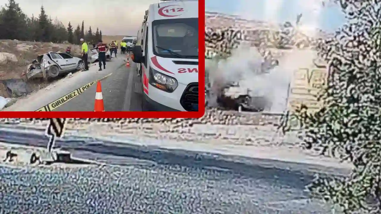 Gaziantep’te 3 kişinin öldüğü feci kaza kamerada