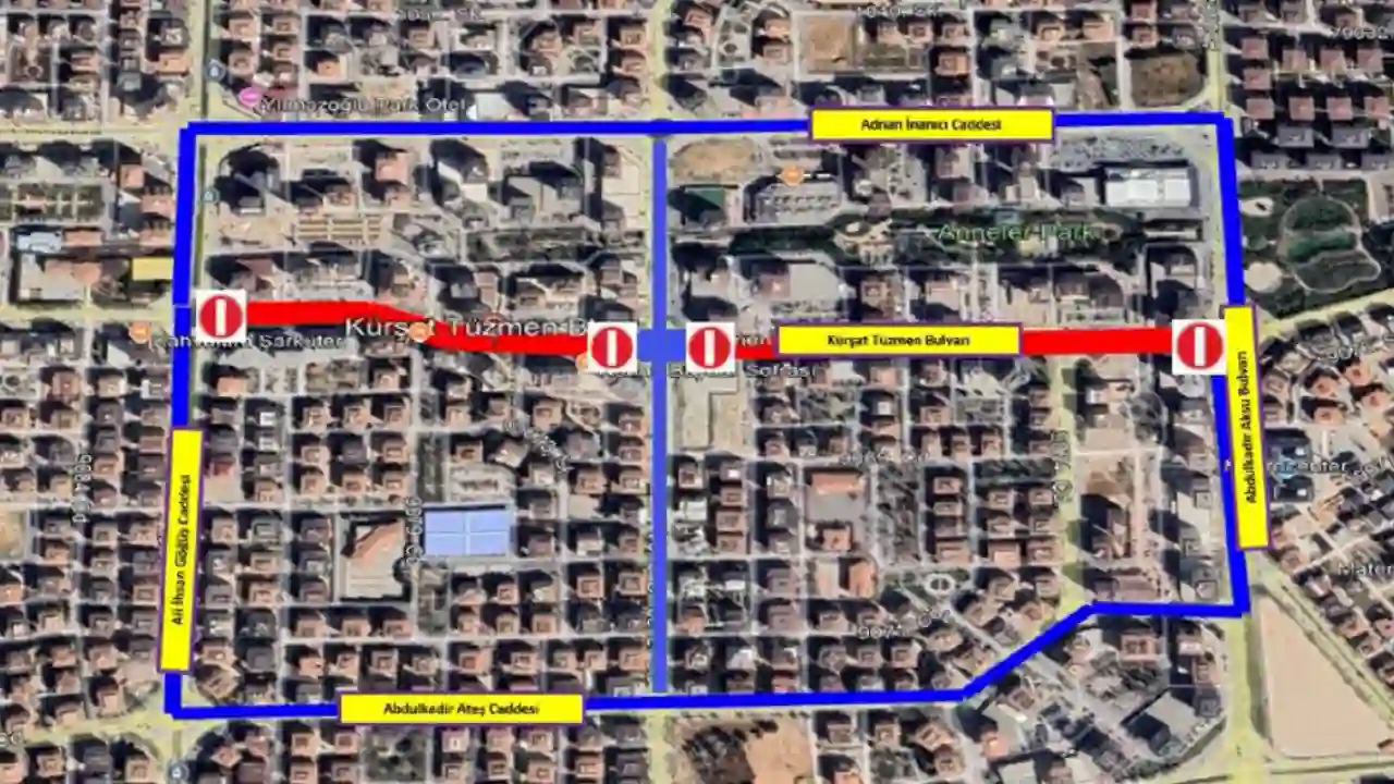 Gaziantep'te Bu Yollar 10 Gün Boyunca Trafiğe Kapalı