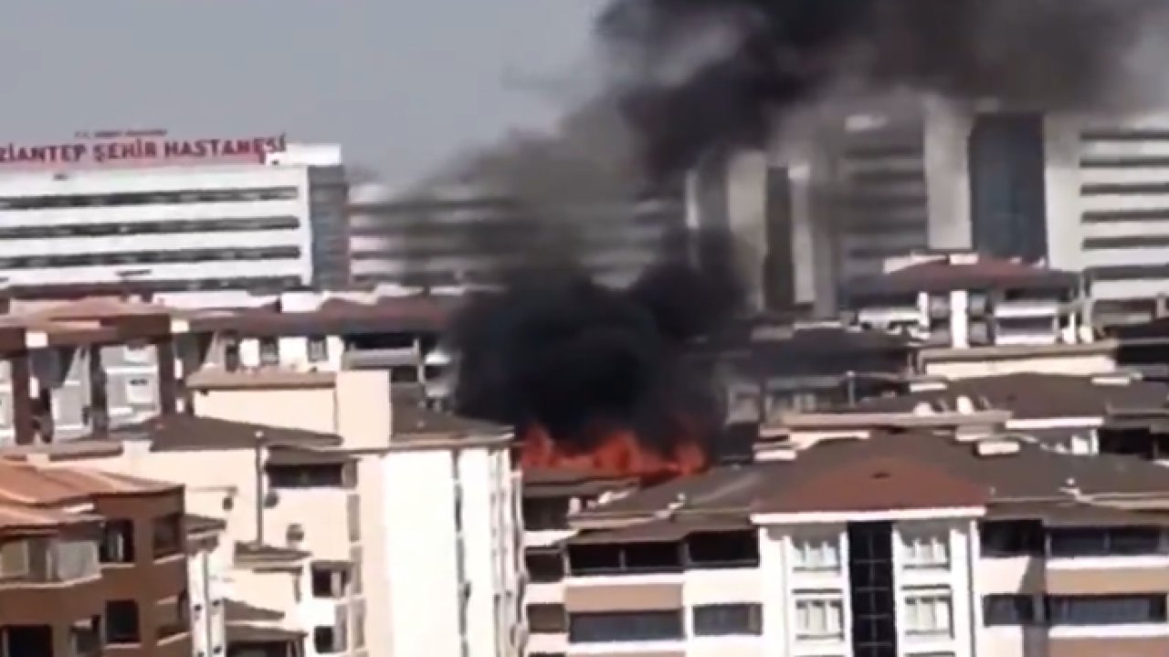 Gaziantep Şahinbey ibni Sina KFB Kent Sitesinde Yangın Çıktı