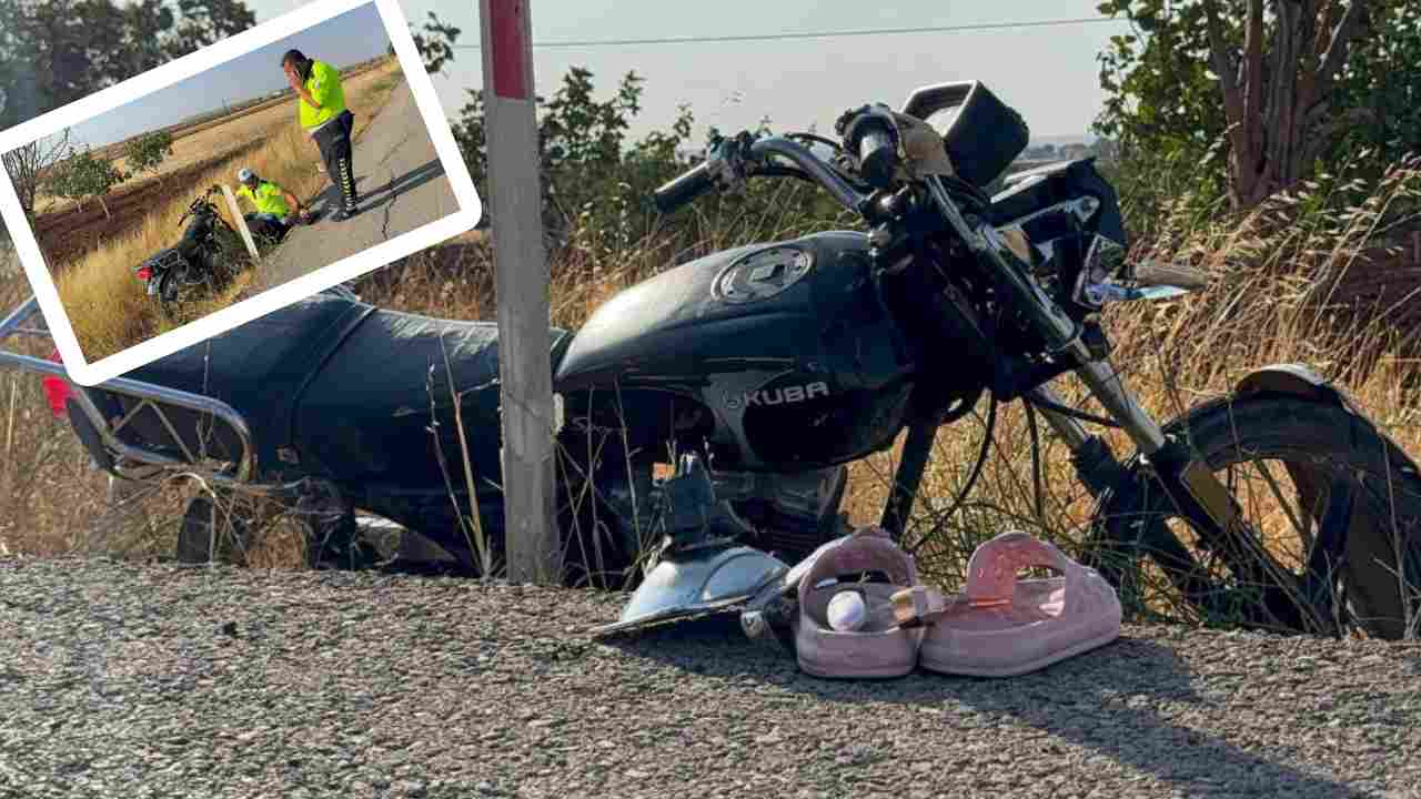 Gaziantep-Kilis Otoyolu'nda 6 kişinin bindiği motosiklet devrildi: 6 yaralı