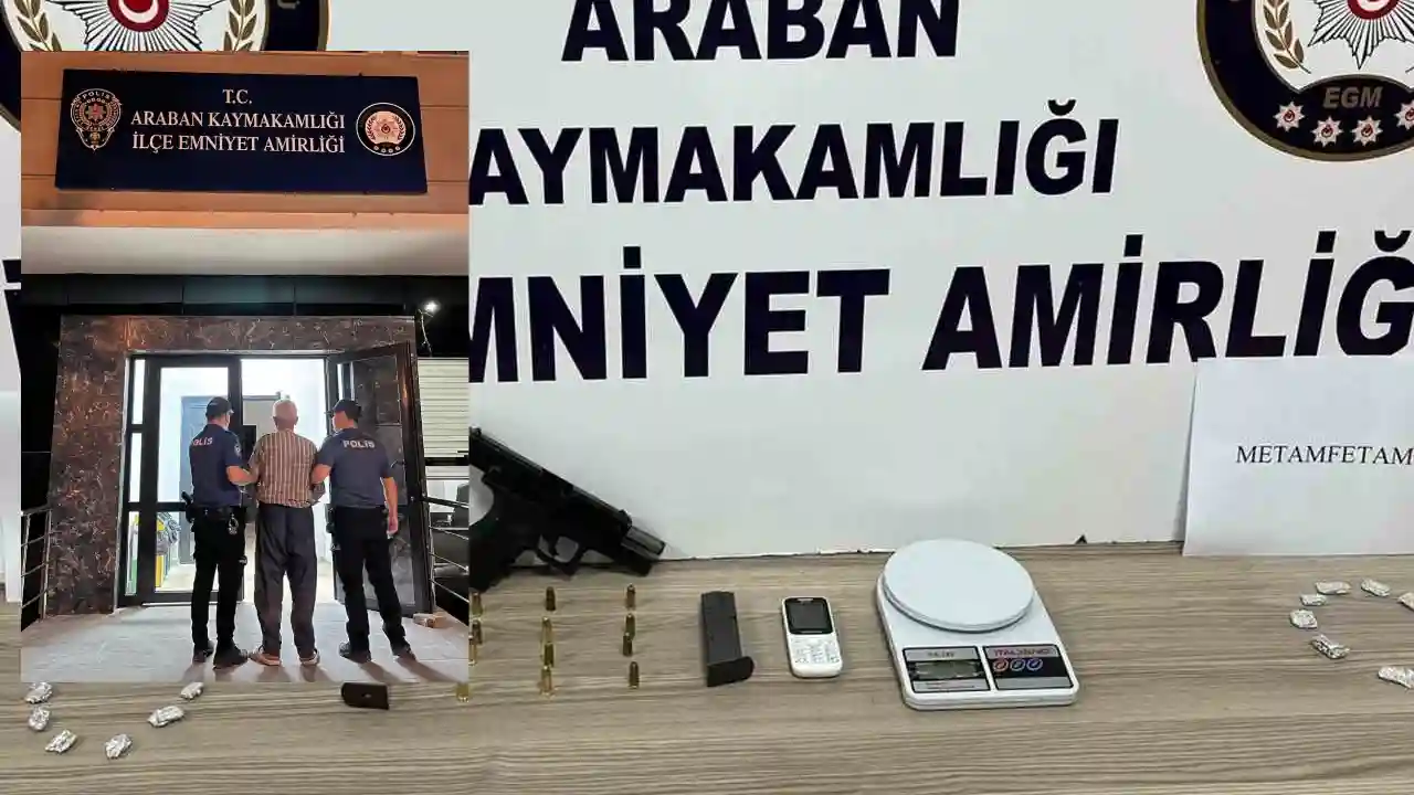 Araban’da uyuşturucu operasyonu: 1 gözaltı