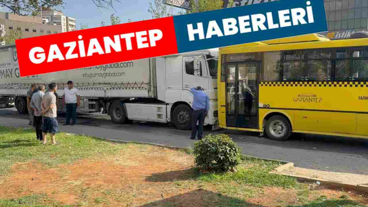 Gaziantep’te Feci Kaza: Tır, Halk Otobüsüne Çarptı! 2’si Ağır 3 Yaralı