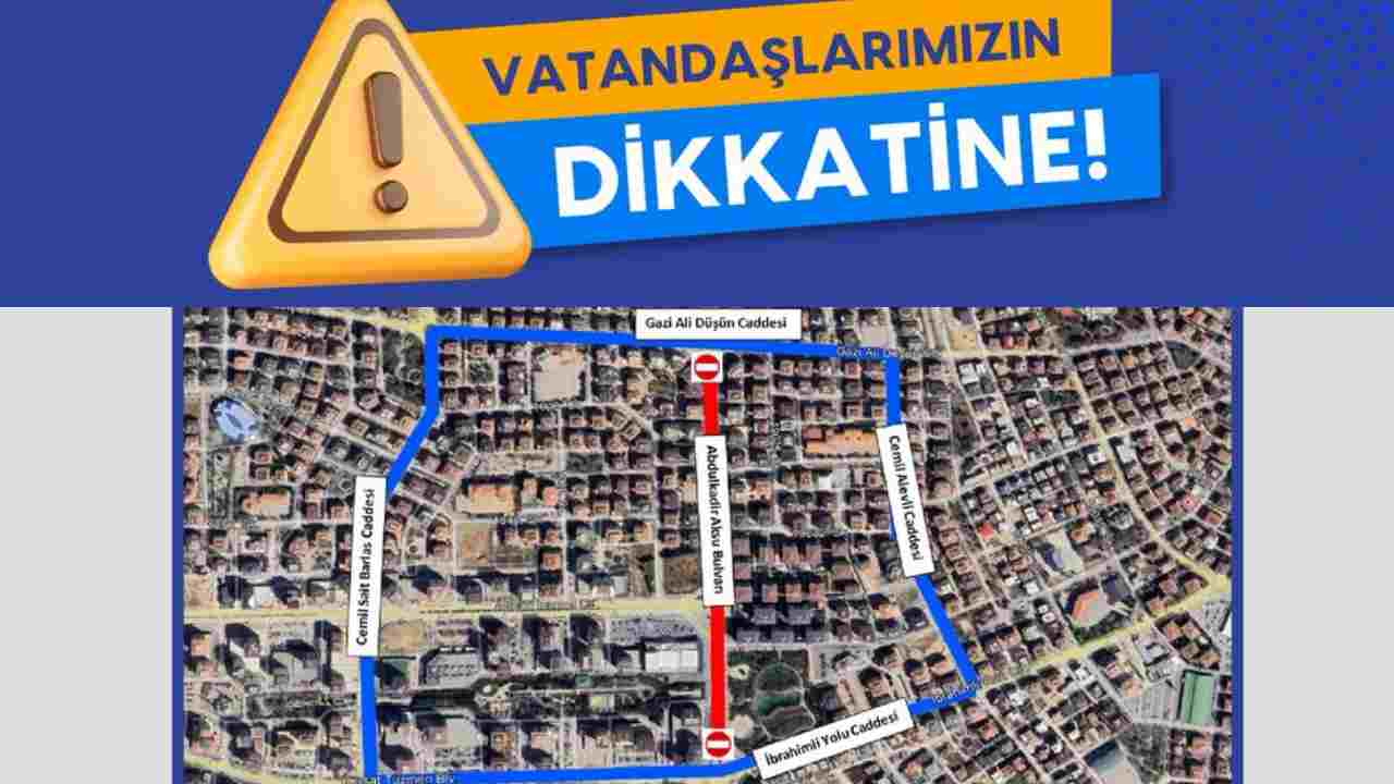 Gaziantep’te Atatürk Bulvarı Bir Hafta Trafiğe Kapatılıyor