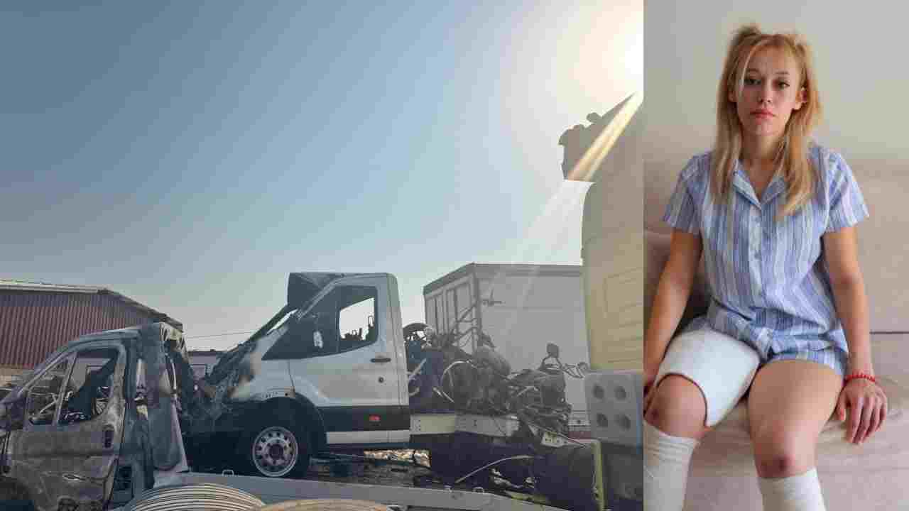 Gaziantep'te İrem’in iki bacağını, şoförsüz tır koparmış!