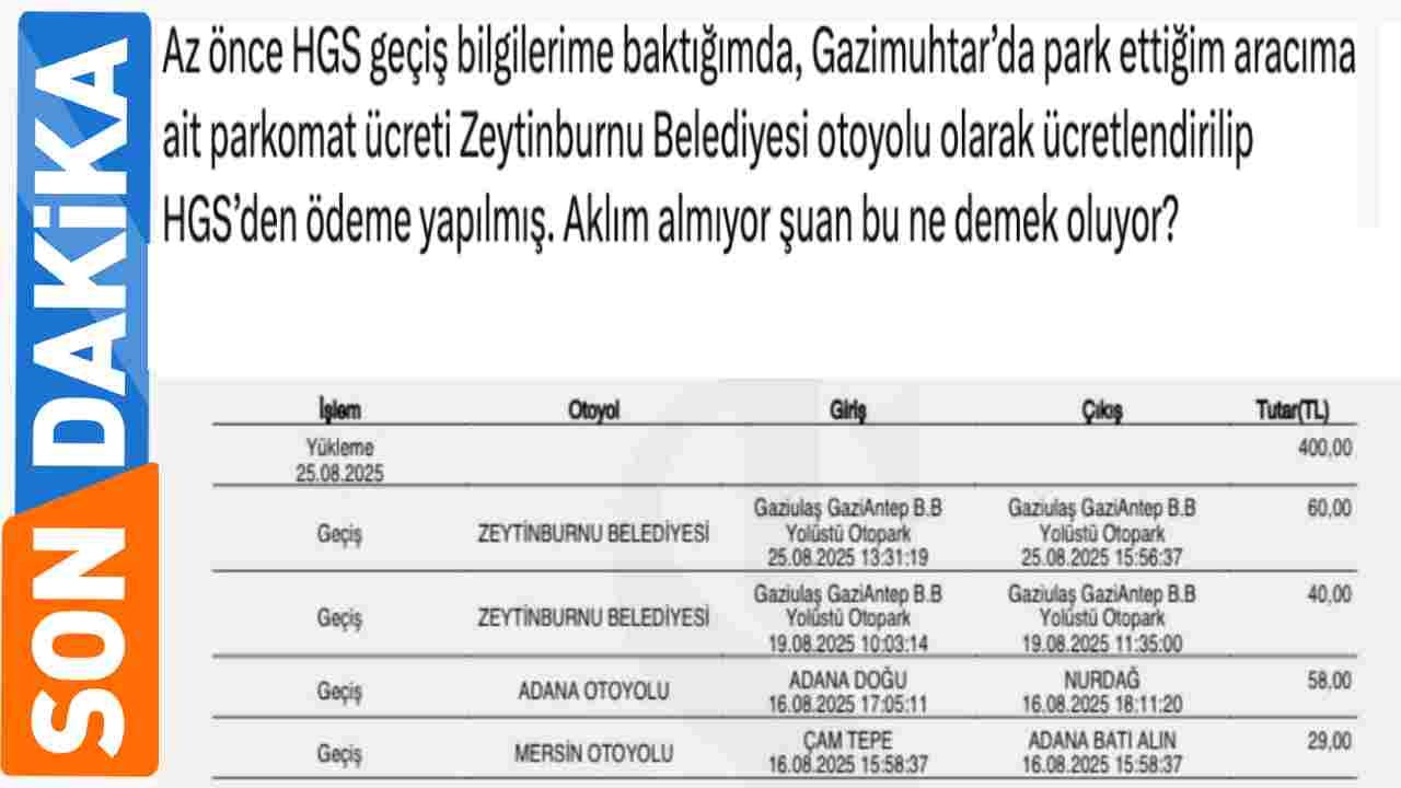 Gaziantep’te Parkomat Ücreti Kaosu! Gazi muhtarda Park Etti...