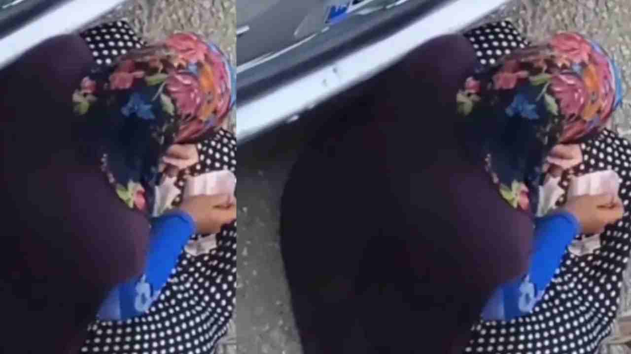 Gaziantep’te Dilenci Kadın Paraları Tek Tek Sayarken Kameraya Yakalandı