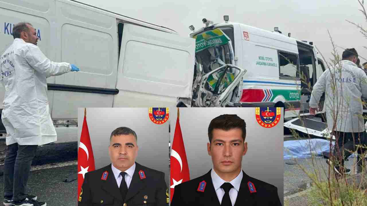 Şehitlerimiz Var... Jandarma aracına minibüs çarptı