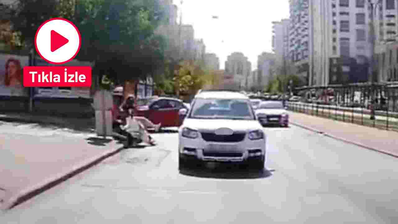 Gaziantep'te motorlu kuryeyi hayattan koparıyordu: O anlar araç kamerasında