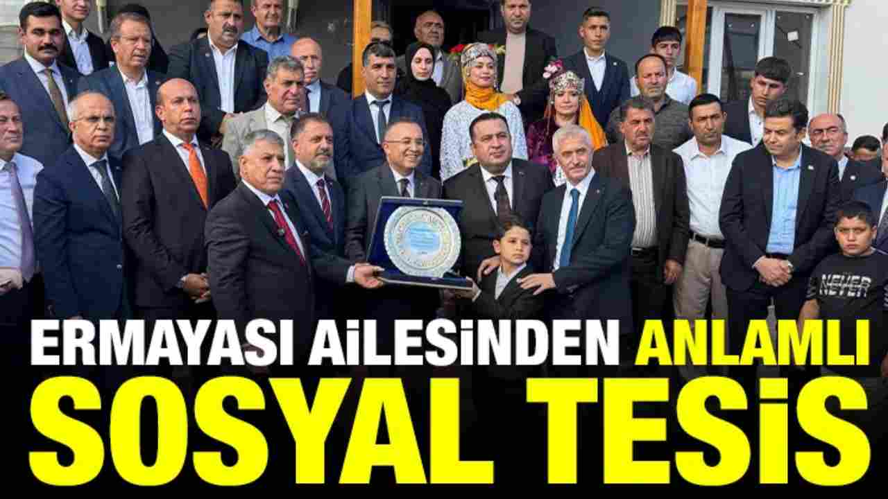 Ermayası Ailesinden Anlamlı Sosyal Tesis