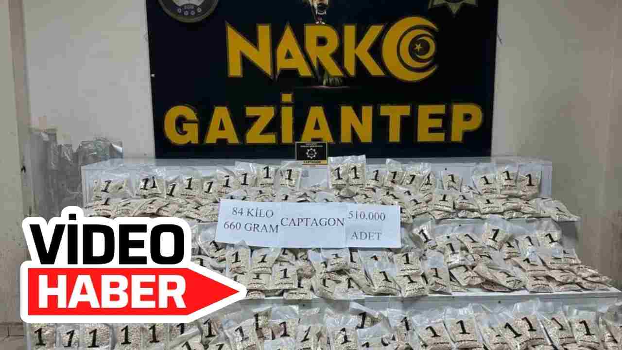 Gaziantep’te Yüz Binlerce Adet Uyuşturucu Hap Ele Geçirildi!