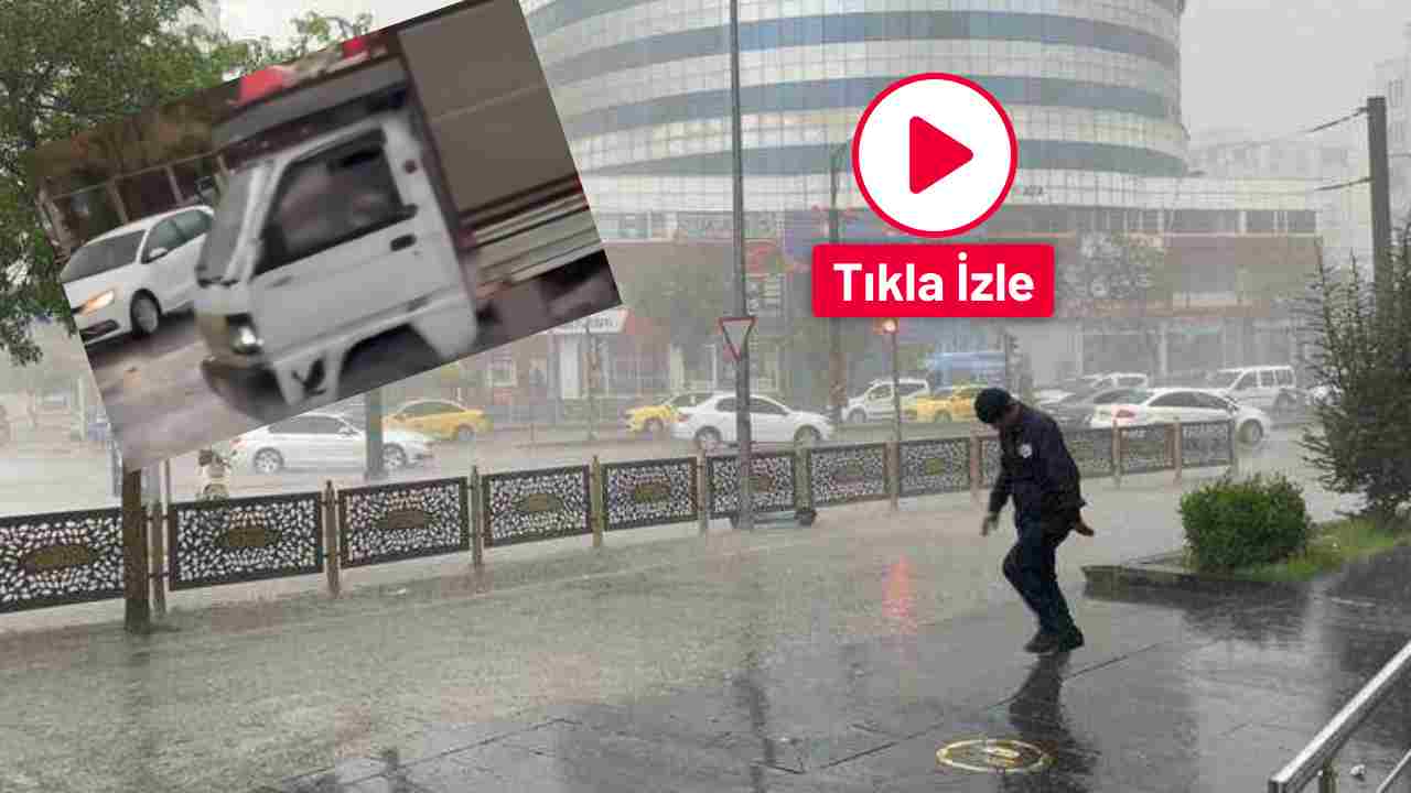 Gaziantep’te Caddeler Göle Döndü! Yağışla Birlikte Trafik Felç Oldu