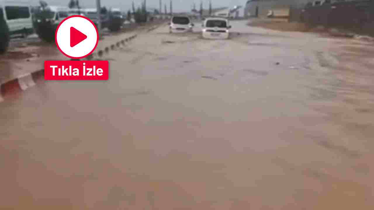 Gaziantep’te şiddetli sağanak hayatı olumsuz etkiledi. İşte O Anlar