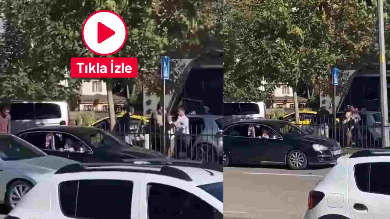 Gaziantep’te Yaya Geçidinde Şok Anlar: Baba Çocularının Yanında Darp Edildi