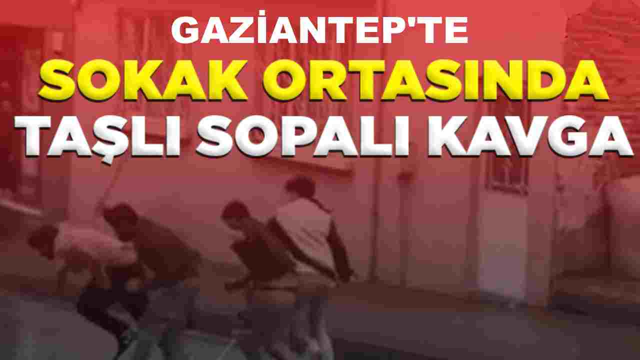 Gaziantep’te Market Önü Savaş Alanına Döndü: Sopalı ve Tekmeli Kavga