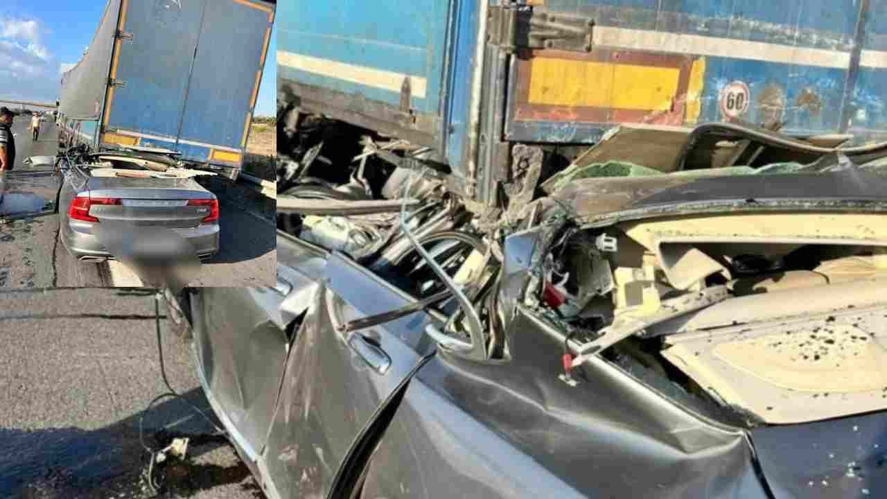 Gaziantep Otoyolu'nda Feci Kaza! Tıra arkadan çarpan Volvo hurdaya döndü: 1 ölü