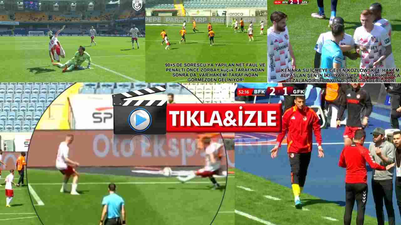 Gaziantep ve Türkiye Bu Maçı Konuşuyor! Zorbay Küçük'ün Katlettiği Başakşehir- Gaziantep FK Maçı