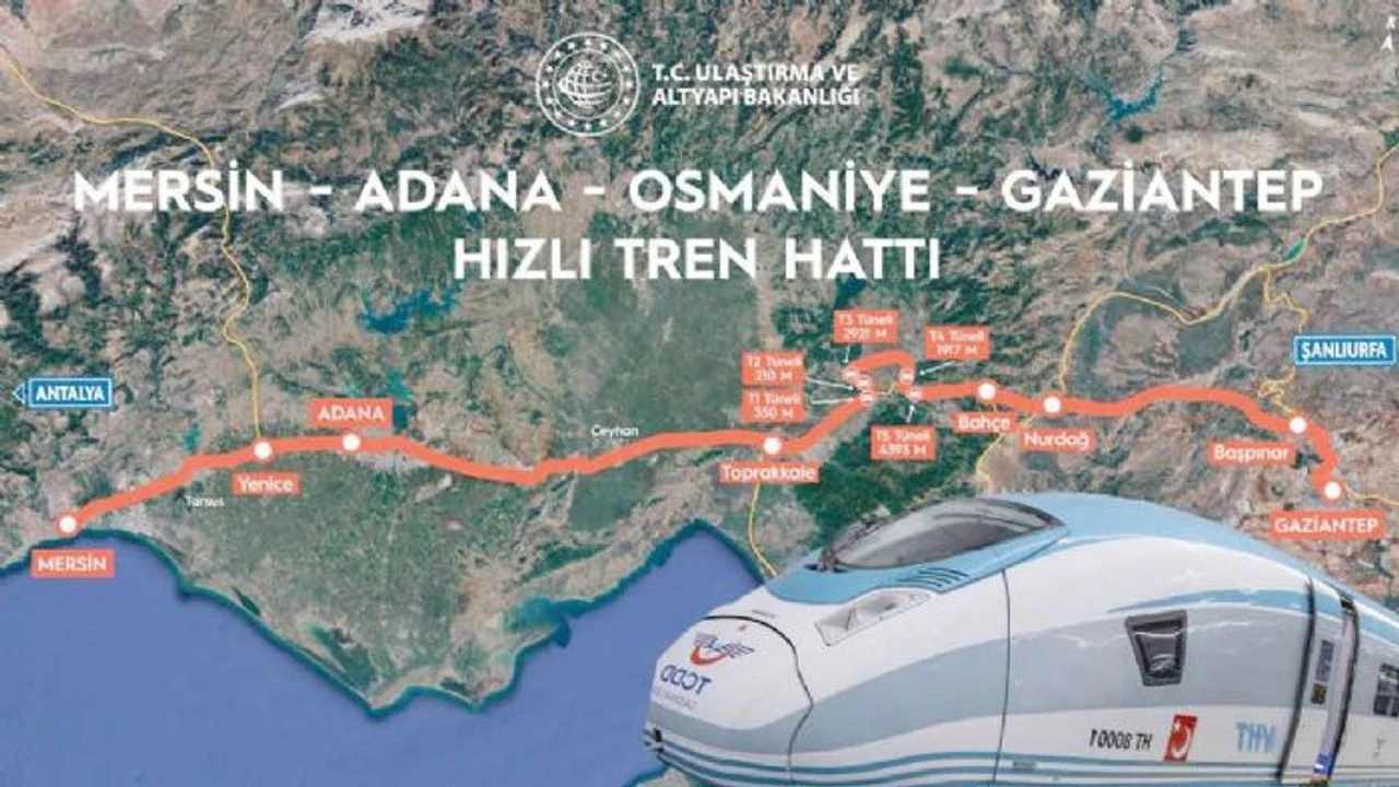 Gaziantep-Mersin Arası 2 Saate İniyor! Dev Projede Sona Yaklaşıldı