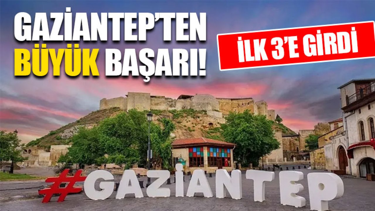 Gaziantep’ten Büyük Başarı!  İlk 3’e Girdi