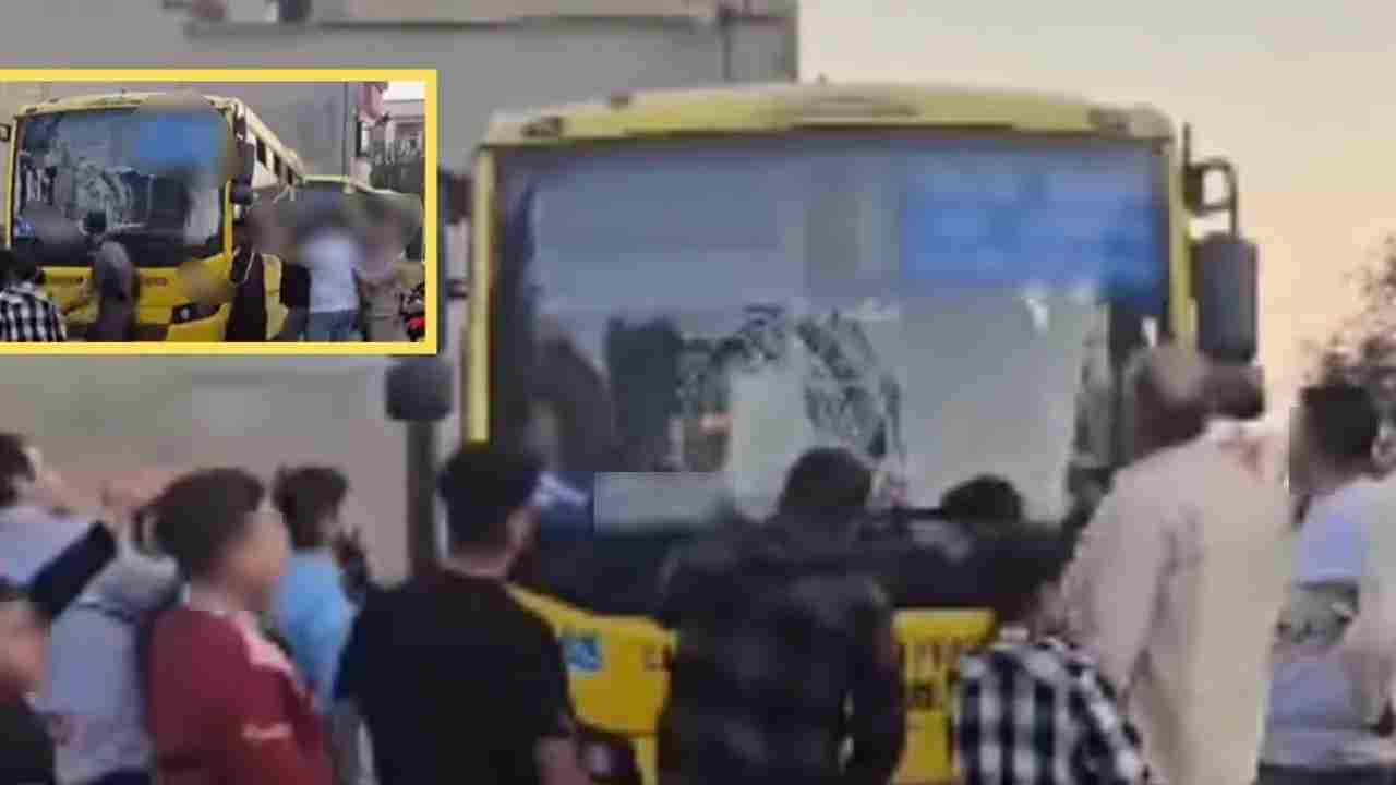 Gaziantep’te Otobüste Dehşet!  Şoför Linç Edilmekten Son Anda Kurtuldu